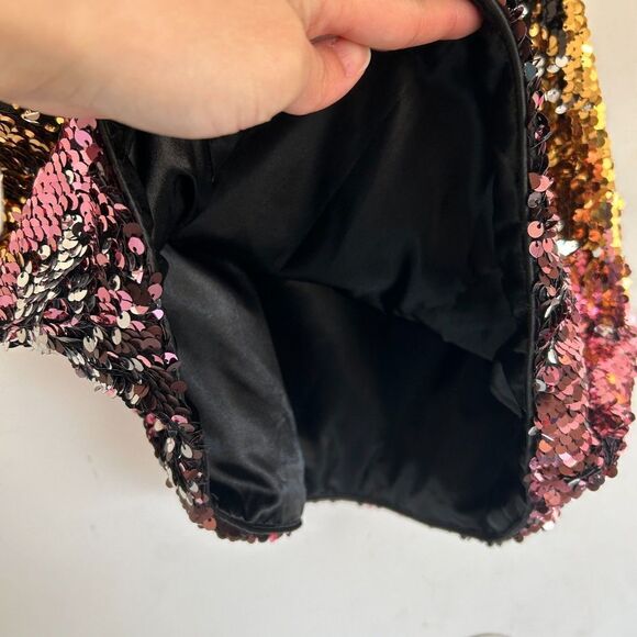 EMOTION Design Sequin One Shoulder Sparkle Gem Mini Cocktail Dress Size Medium - Picture 10 of 16